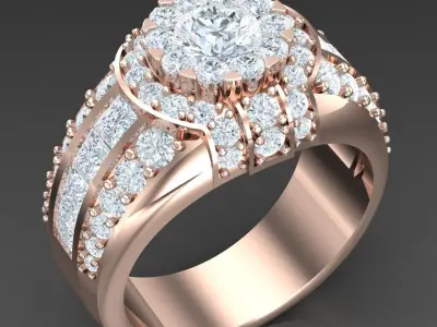 Luxury Men Rings Designs 4MR099 3D print model