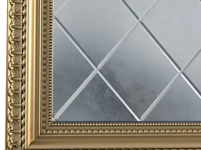 Aged Beveled Accent mirror 3D model