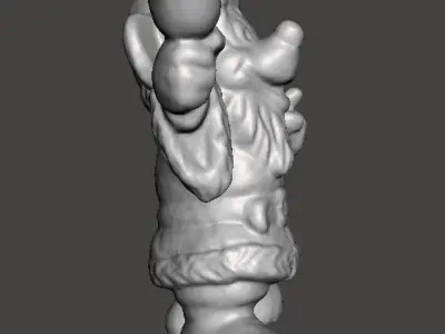 MICKEY SANTA CLAUS CHRISTMAS VINTAGE FIGURE STATUE ORNAMENT 3D print model