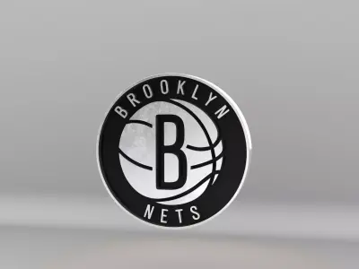 NBA Brooklyn Nets Team Logo 3D model