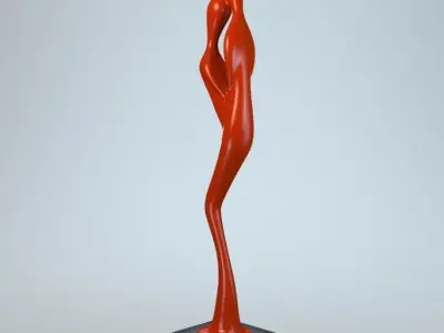 Kiss Sculpture P 3D print model