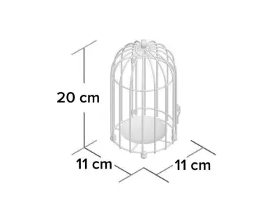 Metal Decorative Birdcage 3D model