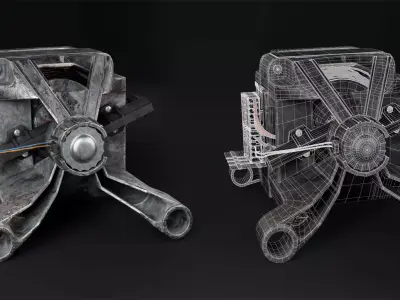 Realistic Engine Model - High-Quality 3D Asset 3D model