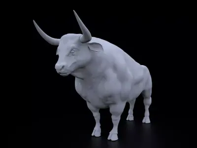 Bull High detail 3D model