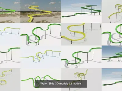 Water Slide 3D models 3D Model Pack order