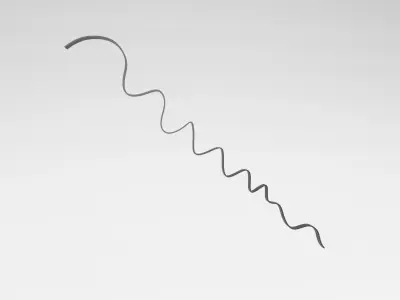 Ribbon v1 010 Low-poly 3D model