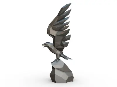 eagle figure 3D print model