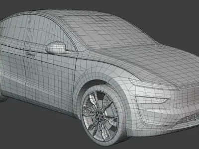 Tesla Juniper and Hyundai Ioniq 3D Model Pack