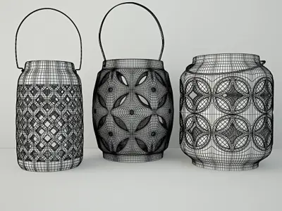Ethnic Lanterns 3D model