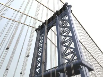 Manhattan Bridge 3D model