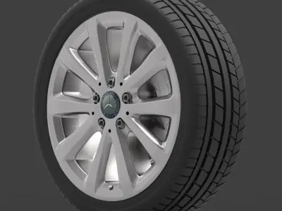 Mercedes E 350 d Alloy Wheel 3D model