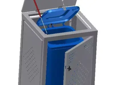 box-for-garbage-cans 3D print model