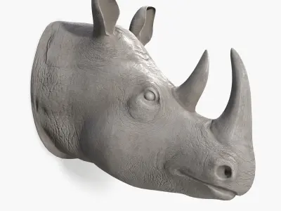 Rhinoceros wall decor 3D model