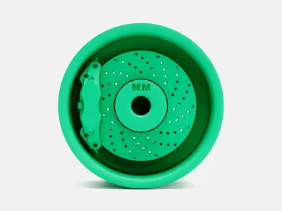 15x7 Keystone Klassic Wheel and Brake 3D print model