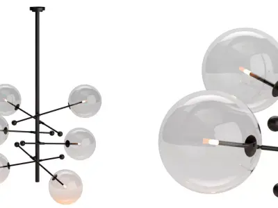 Pelica Chandelier 3D model