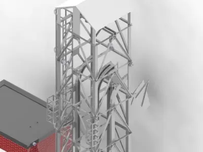 Teudloff coalcrane 135 Free 3D model