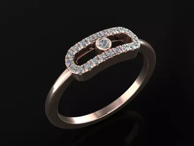 Messika Move Ring 3D print model buy