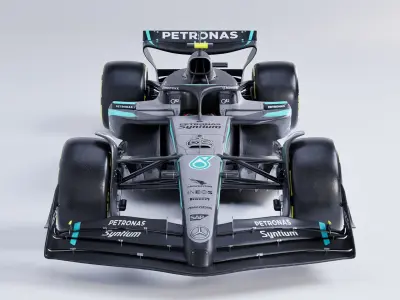 F1 2025 Mercedes W16 Formula 1 Race Car Low-poly 3D model Low-poly 3D model