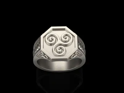 Celtic ring 3D print model
