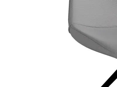 Petite Grey Swivel Dining Chair 3D model