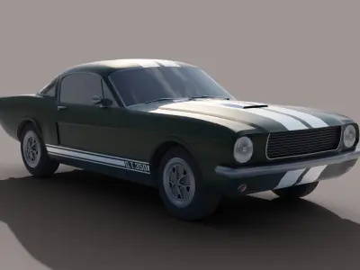 Mustang shelby 1966 GT350 3D model
