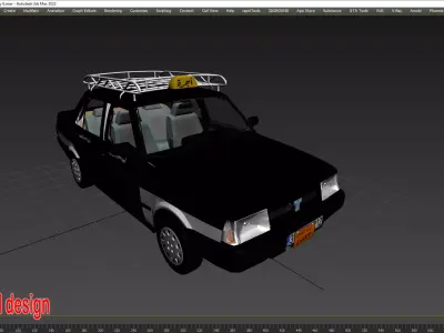 Tofas Sahin Taxi Cairo 1990 3D model