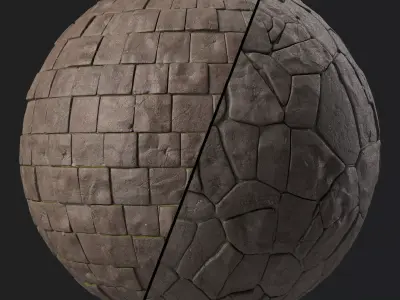 Stone Wall Materials 118- Sbsar Pbr 4k Seamless Texture