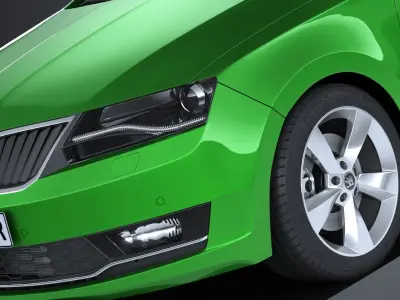 Skoda Rapid Sedan 2018 3D model