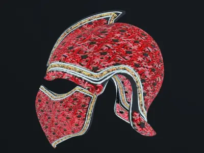 ELF RPG HELMET PBR Low-poly 3D model