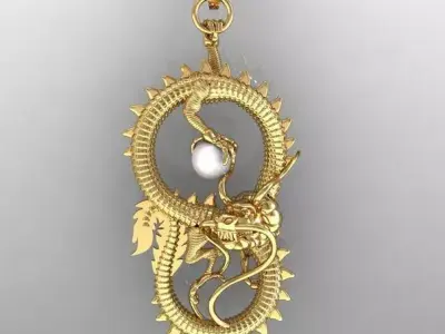 dragon pendants  3D print model