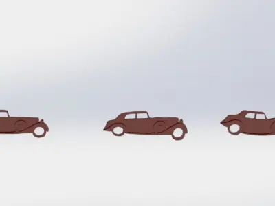 Keychain 3D Print Model car Free 3D print model