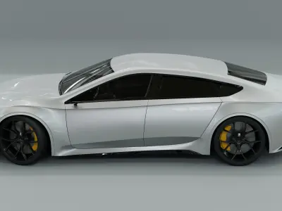 Generic 4 door V8 Sports Car 3D model