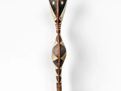 Old Baga Serpent Post Guinea 3D model