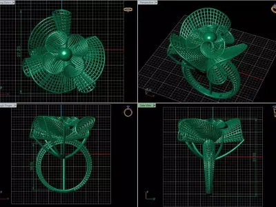  Turkish Ring 3D print model