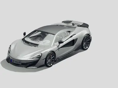  McLaren 600LT 2019 3D Model 3D model