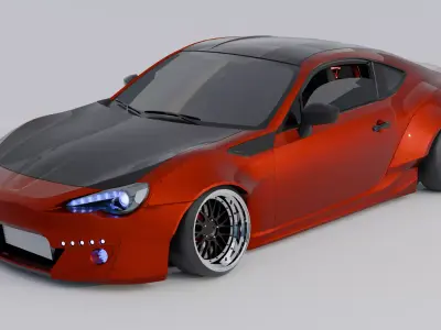 toyota gt86 3D model by hydersharjeel4