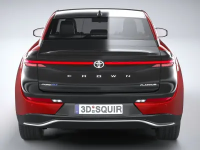 Toyota Crown Platinum 2023 3D model