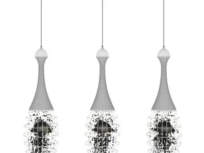 Simple modern crystal 3D model