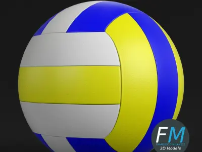 Beach volleyball 3D model