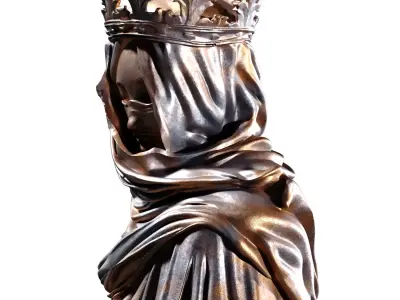 Saint Spiritual Religious Figurine 760 3D model