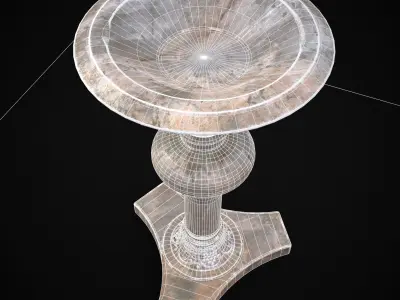 Garden Planter Variation Nine Low-poly 3D model