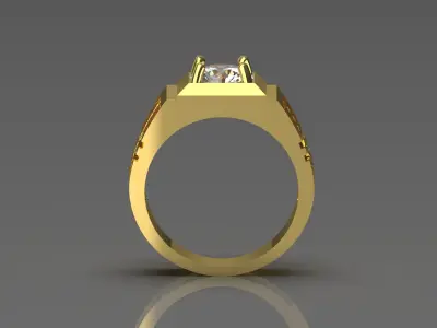 man diamond ring mr0087 3D print model