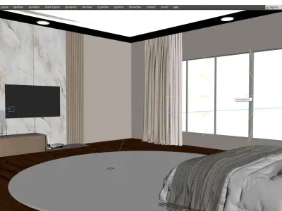 Bedroom Interior 3D model 5
