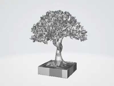 Luxury Golden Tree of Life Statue Home Decor Sculpture 3D print model