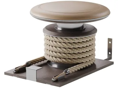 LINA-SET Premium Gym Battle Rope 3D model