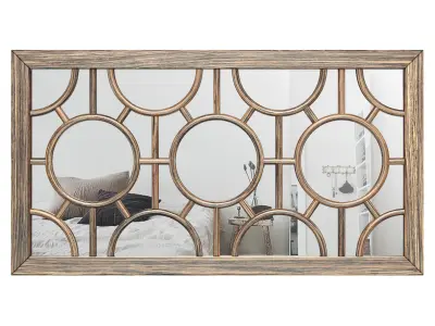 Kimberlee Geometrical Circles Decorative Rectangular 3D model