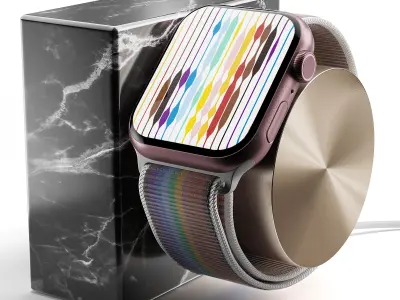 Apple Watch Series 9 Pride Sport Loop 3D model