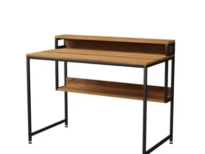 Study desk collection vol2 Low-poly 3D model