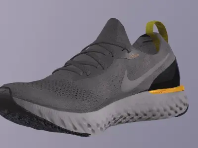 NIKE REACT FLYKNIT SHOES PBR Low-poly 3D model