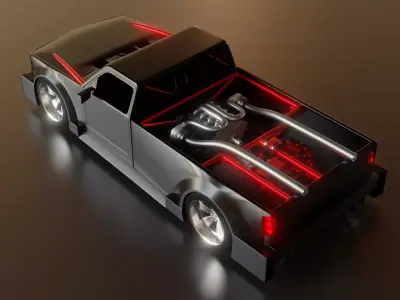 Pickup truck 3D model